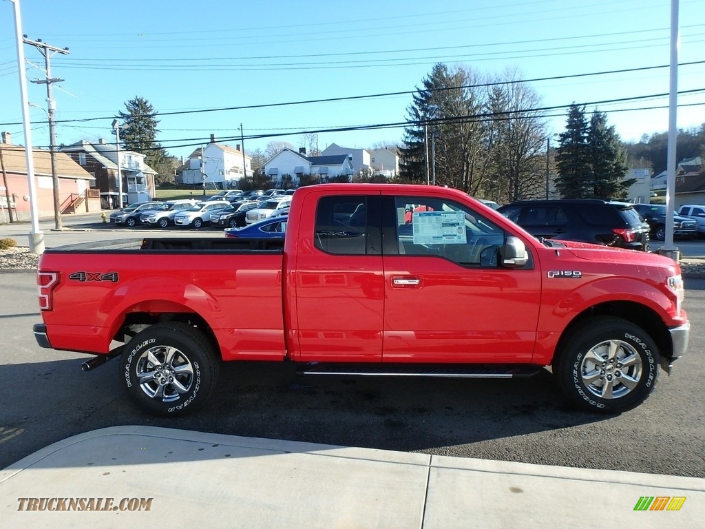 2018 F150 XLT SuperCab 4x4 - Race Red / Earth Gray photo #4