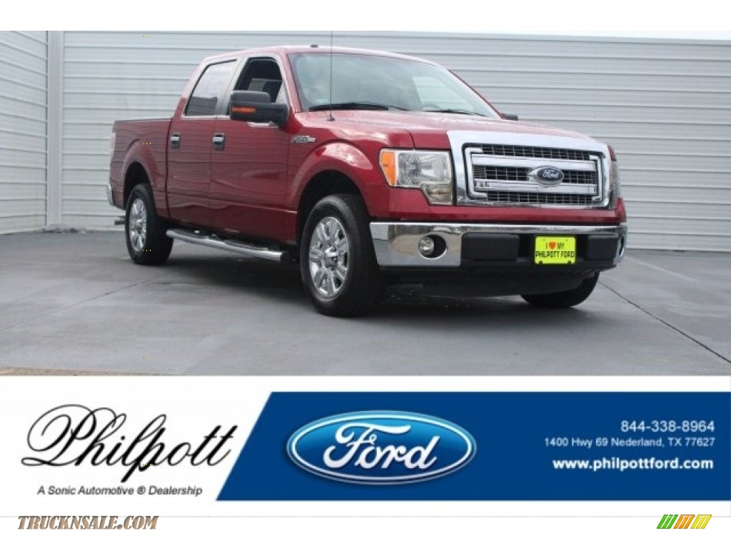 Vermillion Red / Steel Gray Ford F150 XLT SuperCrew