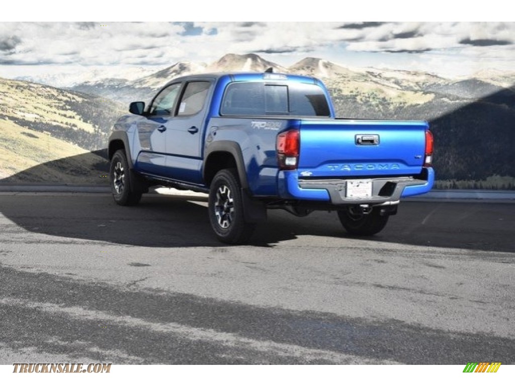 2018 Tacoma TRD Off Road Double Cab 4x4 - Blazing Blue Pearl / Graphite w/Gun Metal photo #3