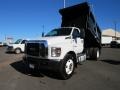 Ford F650 Super Duty Regular Cab Chassis Dump Truck Oxford White photo #1
