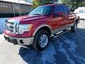 Ford F150 Lariat SuperCab 4x4 Red Candy Metallic photo #2