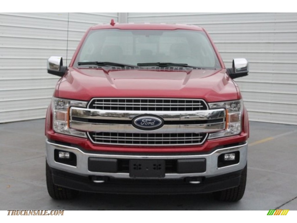2018 F150 Lariat SuperCrew 4x4 - Ruby Red / Earth Gray photo #2