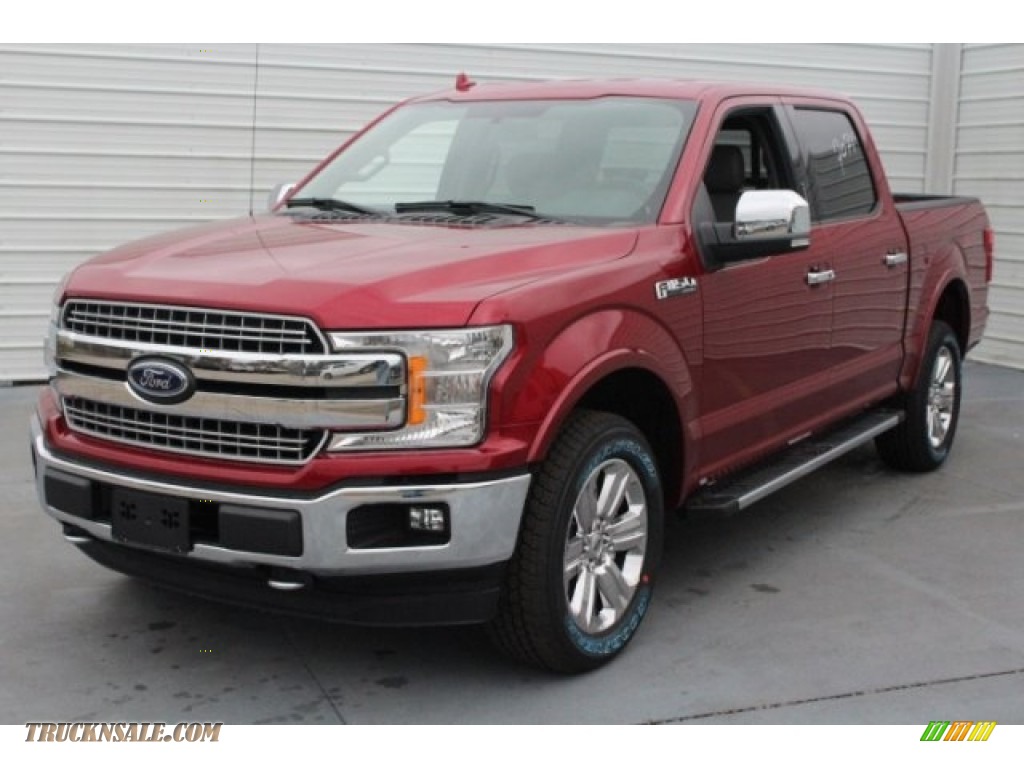 2018 F150 Lariat SuperCrew 4x4 - Ruby Red / Earth Gray photo #3