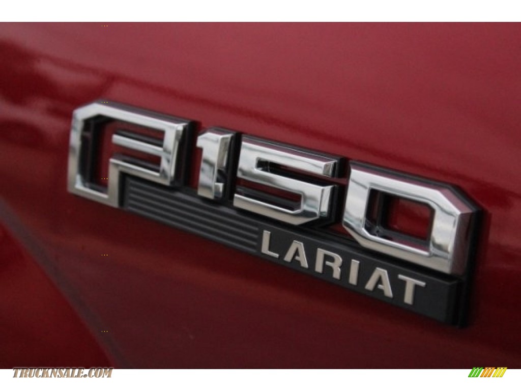 2018 F150 Lariat SuperCrew 4x4 - Ruby Red / Earth Gray photo #7