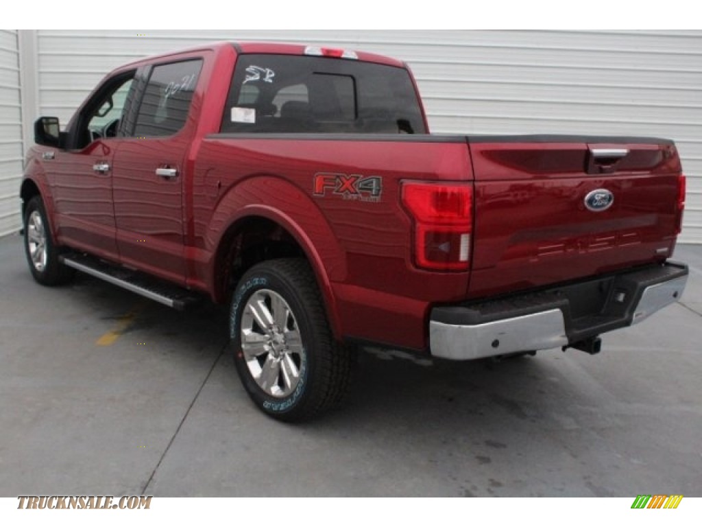 2018 F150 Lariat SuperCrew 4x4 - Ruby Red / Earth Gray photo #8