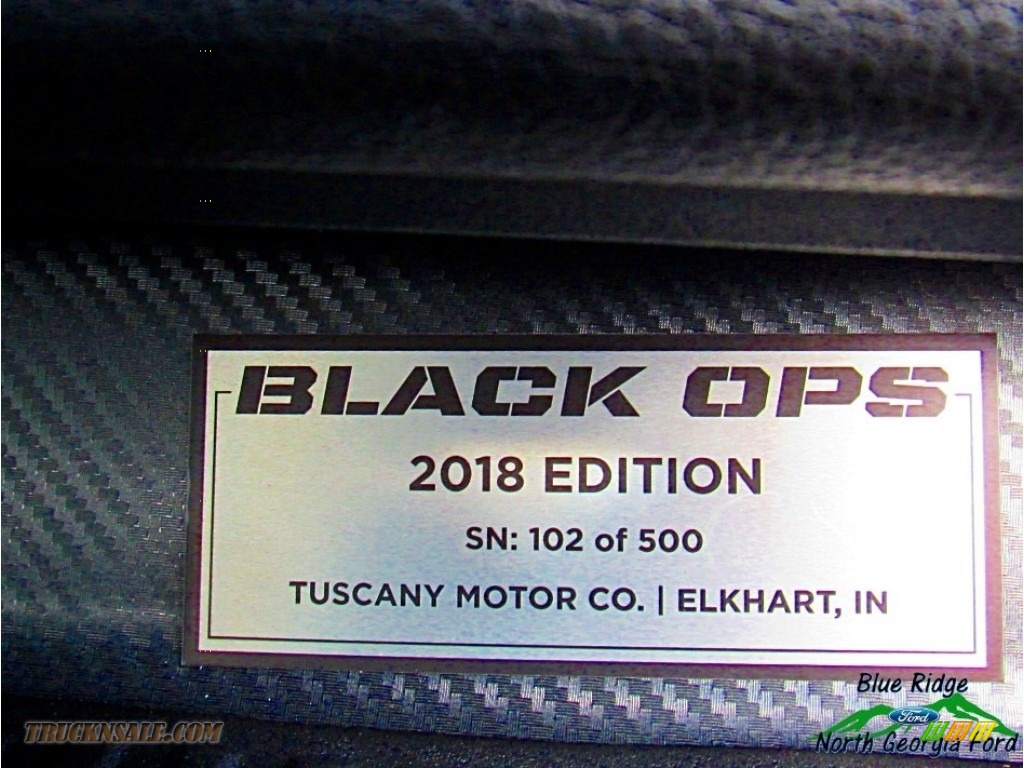2018 F150 Tuscany Black Ops Edition SuperCrew 4x4 - Shadow Black / Black photo #31
