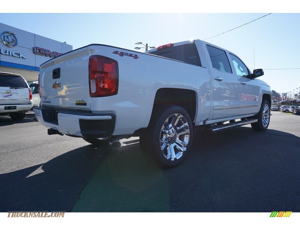 2018 Silverado 1500 High Country Crew Cab 4x4 - Iridescent Pearl Tricoat / High Country Saddle photo #6