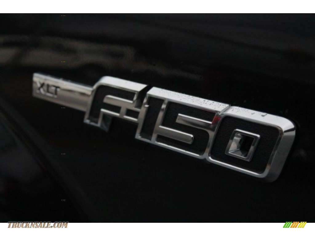 2013 F150 XLT SuperCrew 4x4 - Tuxedo Black Metallic / Steel Gray photo #7