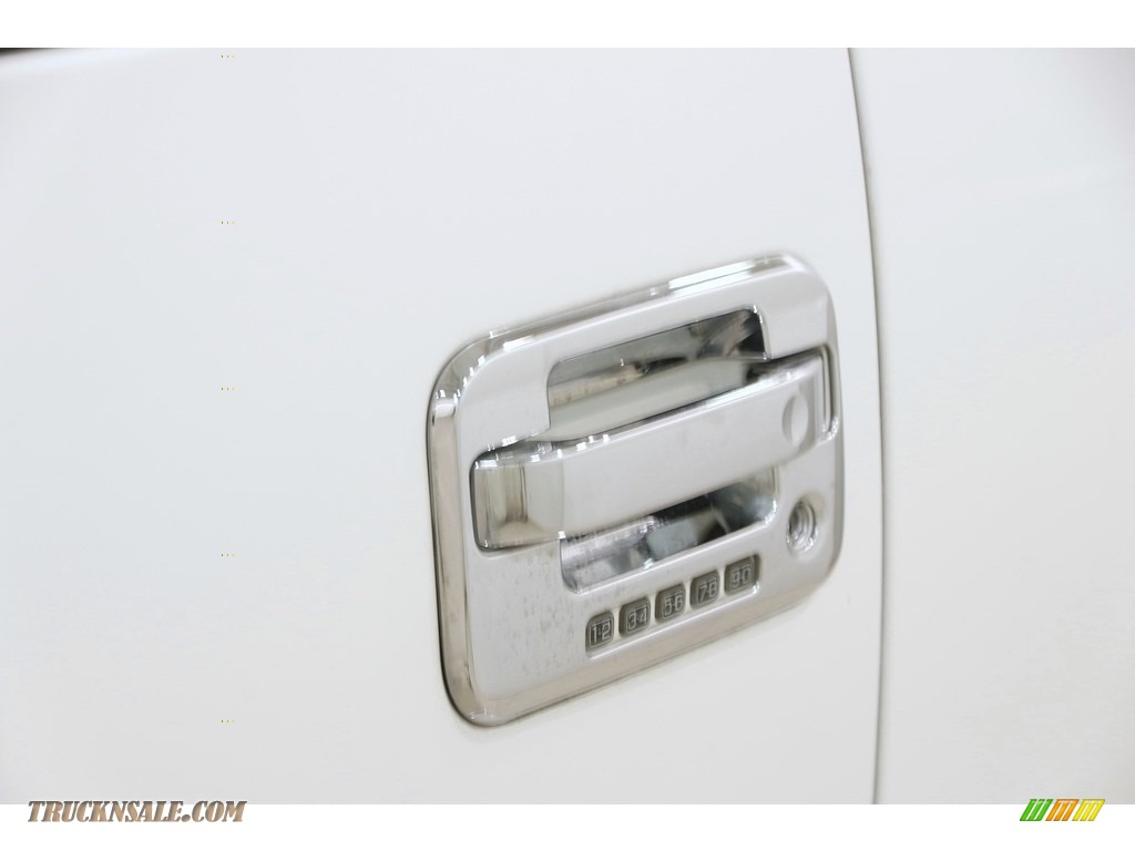 2013 F150 Lariat SuperCab 4x4 - White Platinum Metallic Tri-Coat / Adobe photo #6