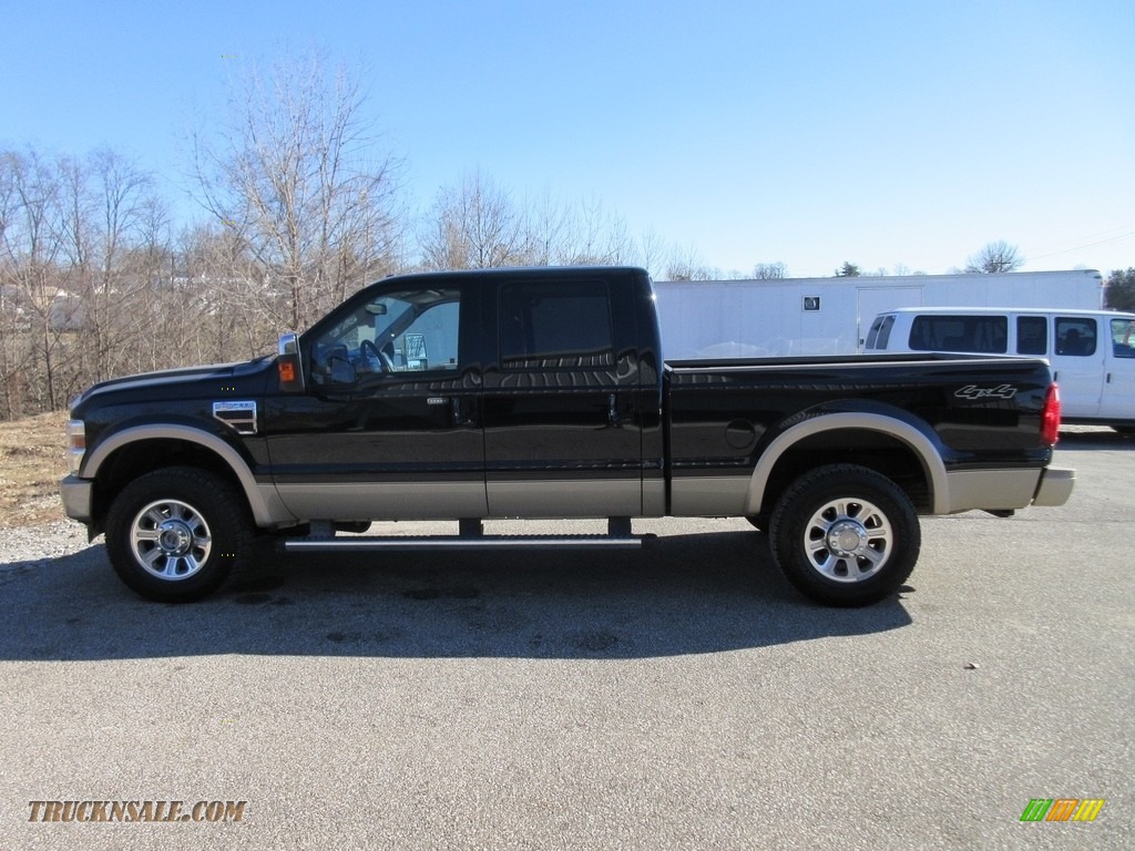 2010 F250 Super Duty King Ranch Crew Cab 4x4 - Black / Chaparral Leather photo #3