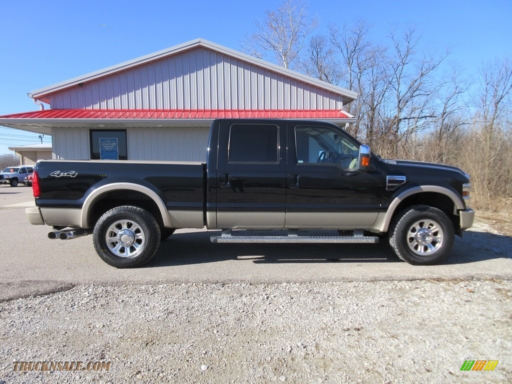 2010 F250 Super Duty King Ranch Crew Cab 4x4 - Black / Chaparral Leather photo #4