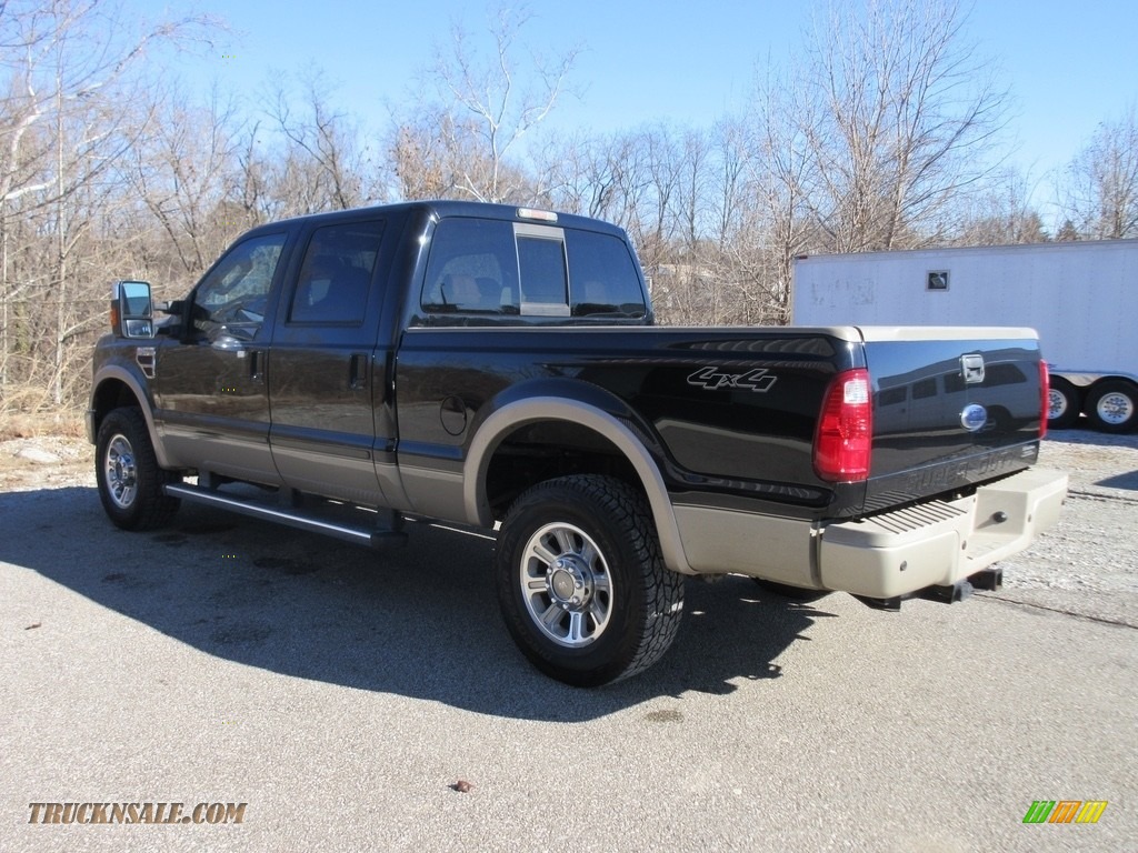2010 F250 Super Duty King Ranch Crew Cab 4x4 - Black / Chaparral Leather photo #7