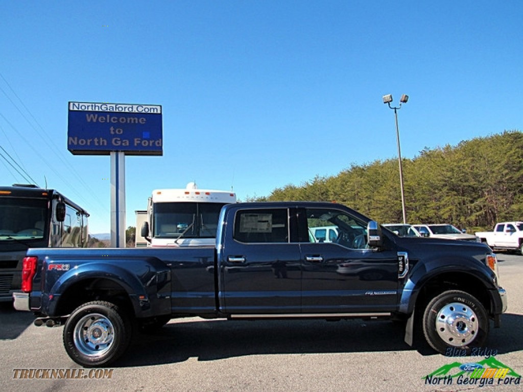 2018 F450 Super Duty King Ranch Crew Cab 4x4 - Blue Jeans / King Ranch Java photo #6