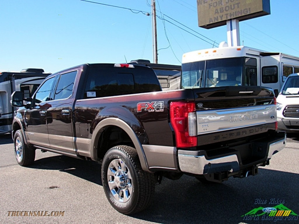 2018 F250 Super Duty King Ranch Crew Cab 4x4 - Magma Red / King Ranch Kingsville Java photo #3