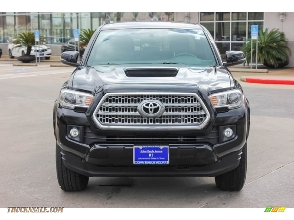 2017 Tacoma TRD Sport Double Cab - Black / Cement Gray photo #2