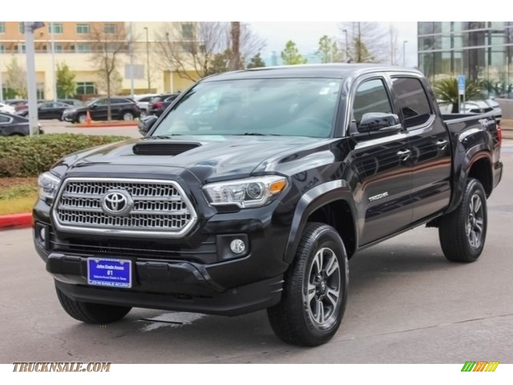2017 Tacoma TRD Sport Double Cab - Black / Cement Gray photo #3