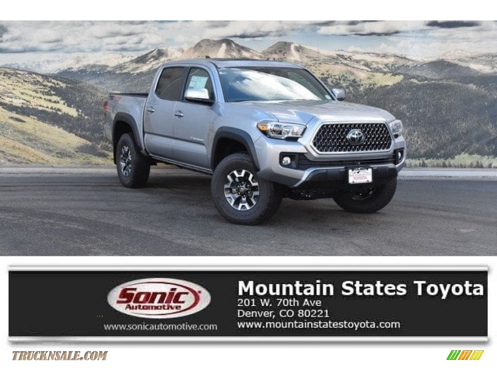 2018 Tacoma TRD Off Road Double Cab 4x4 - Silver Sky Metallic / Cement Gray photo #1