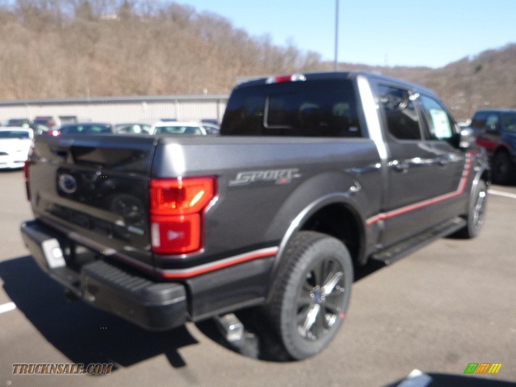 2018 F150 Lariat SuperCrew 4x4 - Magnetic / Special Edition Black/Red photo #2