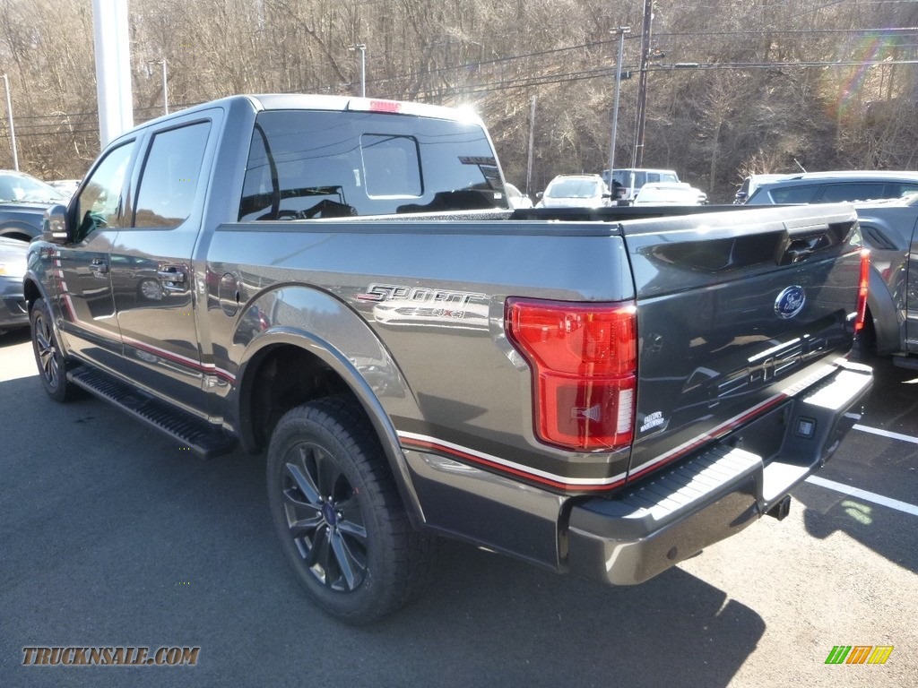 2018 F150 Lariat SuperCrew 4x4 - Magnetic / Special Edition Black/Red photo #6