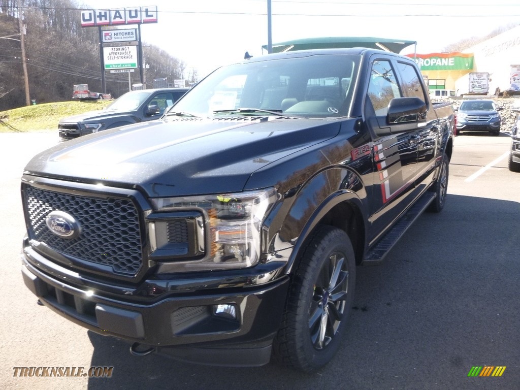 2018 F150 Lariat SuperCrew 4x4 - Shadow Black / Special Edition Black/Red photo #4