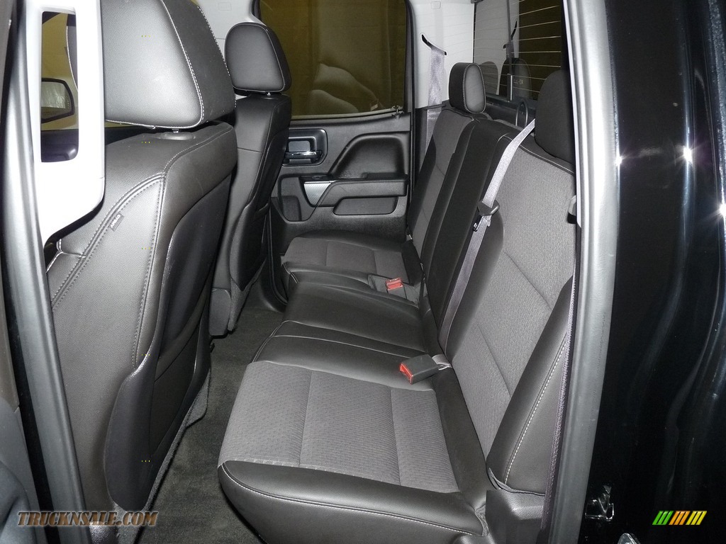 2015 Sierra 1500 SLE Double Cab 4x4 - Onyx Black / Jet Black photo #8