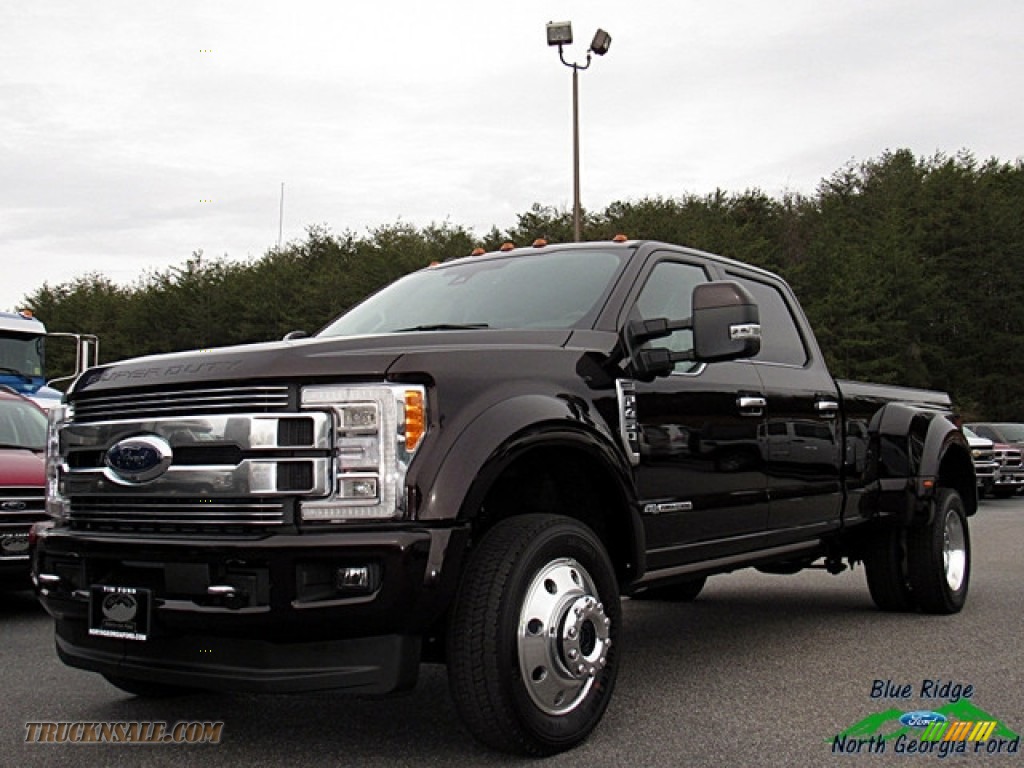 Magma Red / Camelback Ford F450 Super Duty Limited Crew Cab 4x4