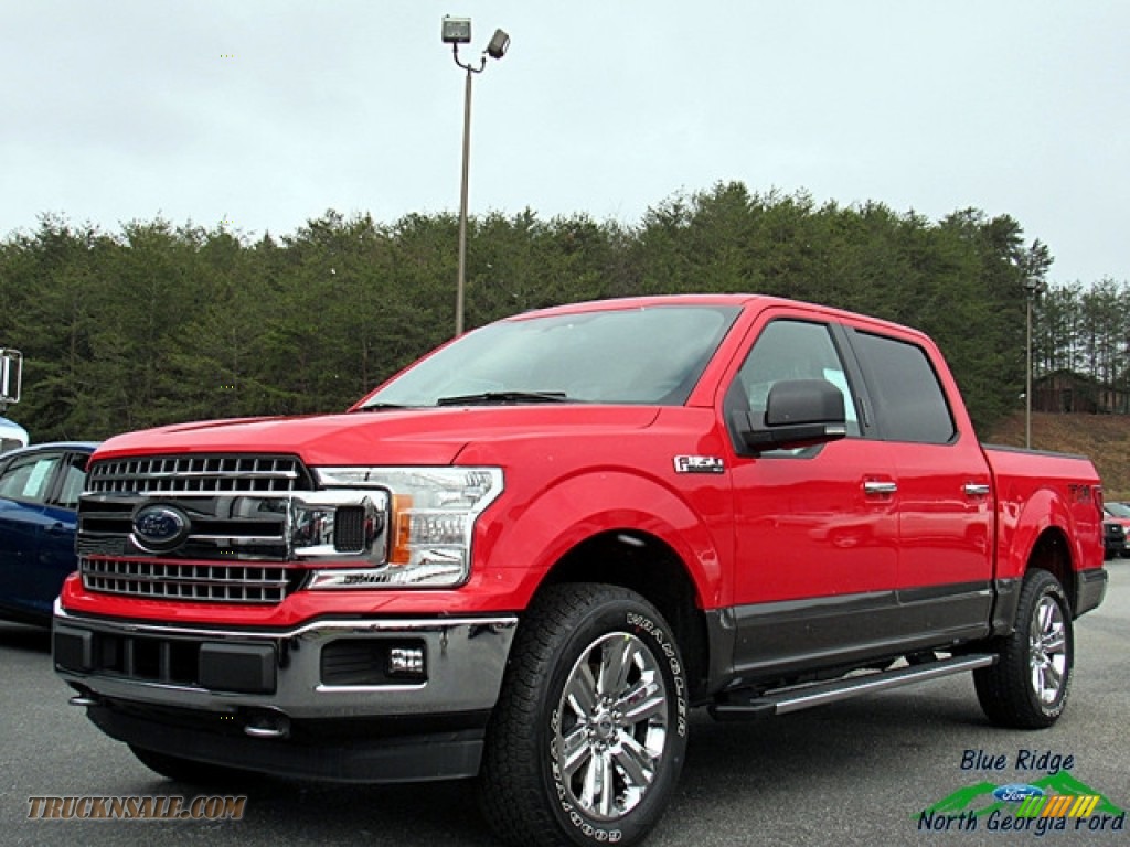 Race Red / Earth Gray Ford F150 XLT SuperCrew 4x4