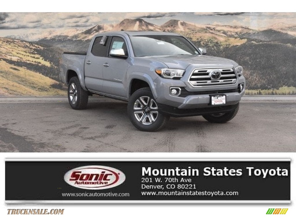 2018 Tacoma Limited Double Cab 4x4 - Cement / Black photo #1
