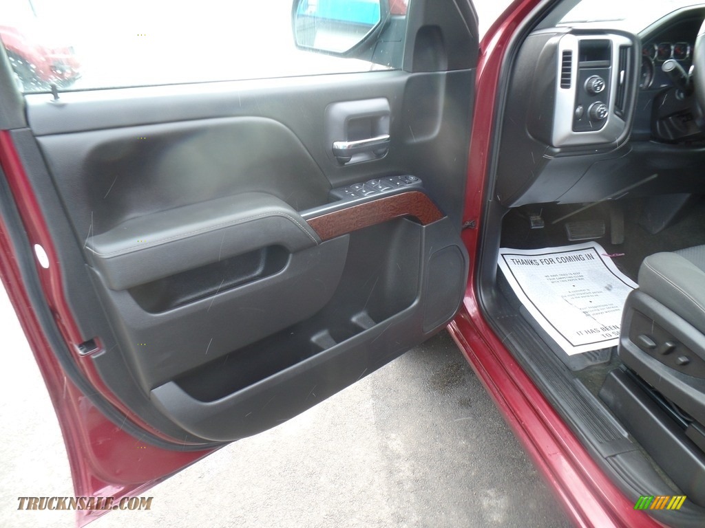 2015 Sierra 1500 SLE Double Cab 4x4 - Sonoma Red Metallic / Jet Black photo #13