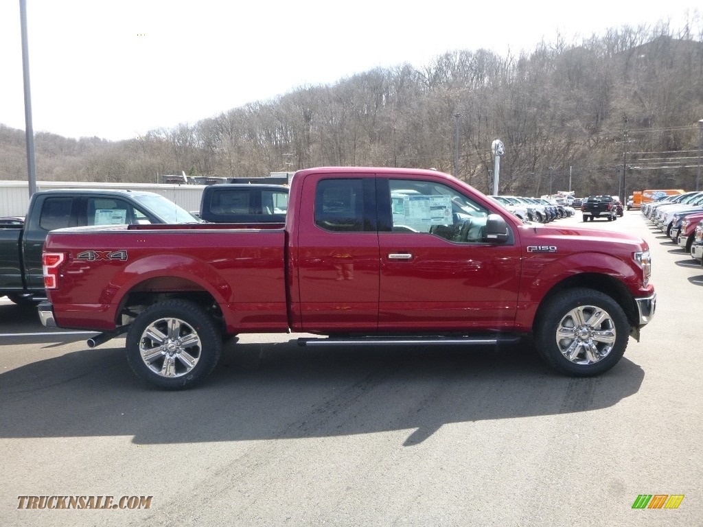 2018 F150 XLT SuperCab 4x4 - Ruby Red / Earth Gray photo #1