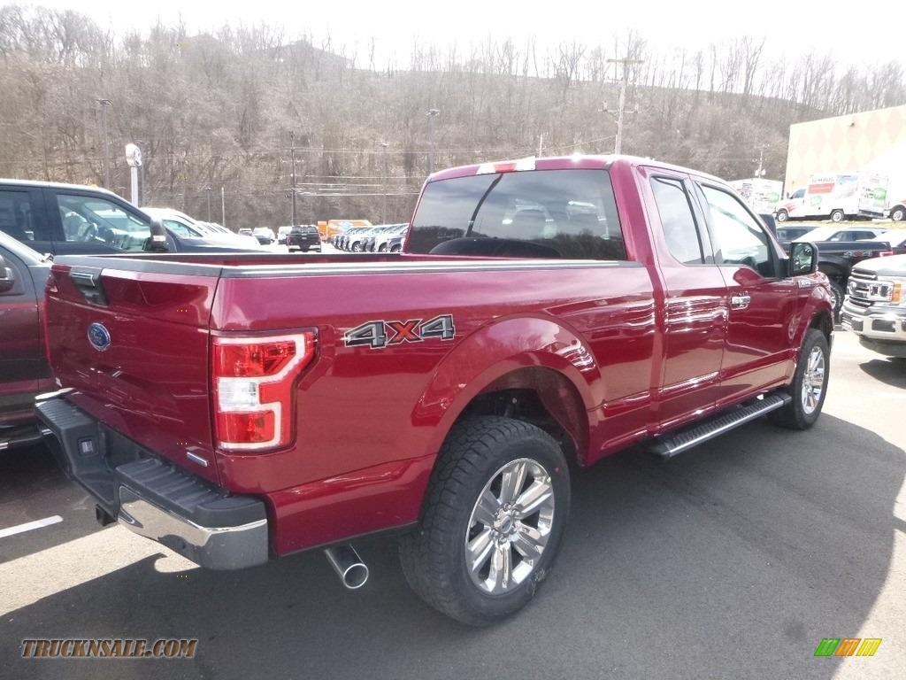 2018 F150 XLT SuperCab 4x4 - Ruby Red / Earth Gray photo #2