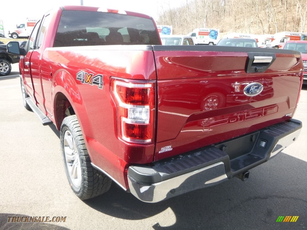 2018 F150 XLT SuperCab 4x4 - Ruby Red / Earth Gray photo #6