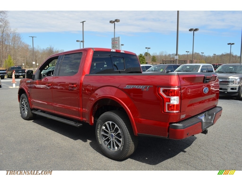 2018 F150 XLT SuperCrew 4x4 - Ruby Red / Earth Gray photo #24