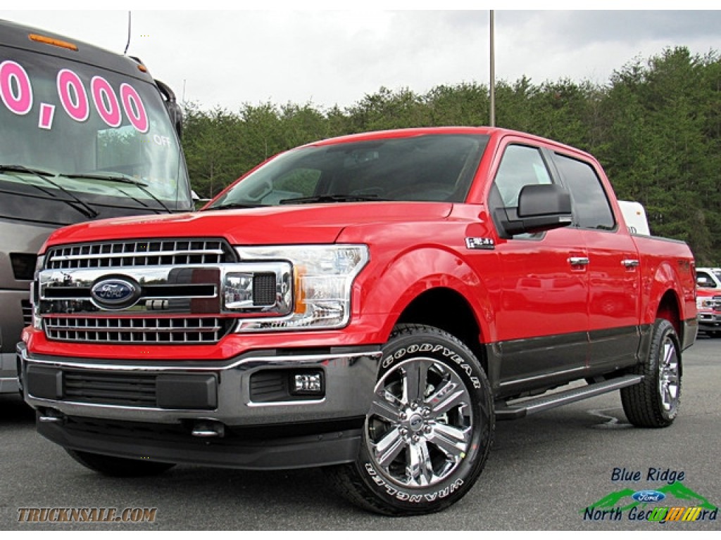 Race Red / Earth Gray Ford F150 XLT SuperCrew 4x4