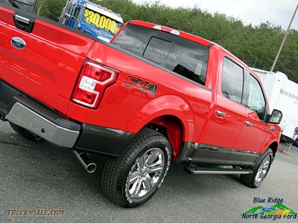 2018 F150 XLT SuperCrew 4x4 - Race Red / Earth Gray photo #34