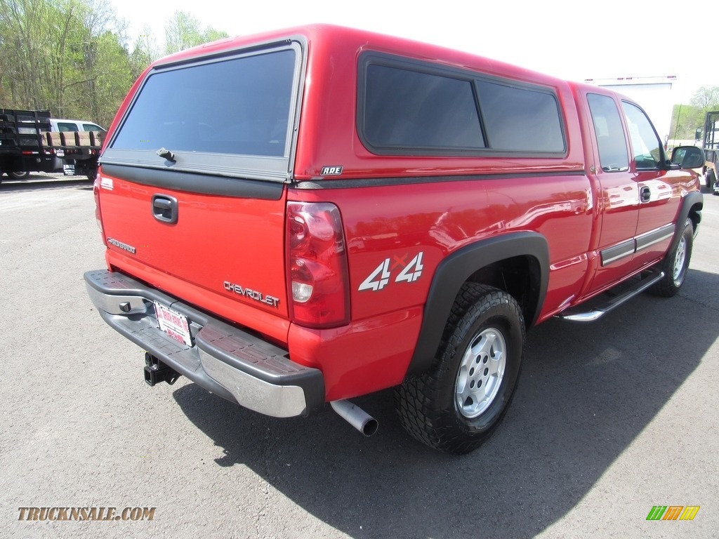 2003 Silverado 1500 LT Extended Cab 4x4 - Victory Red / Tan photo #5