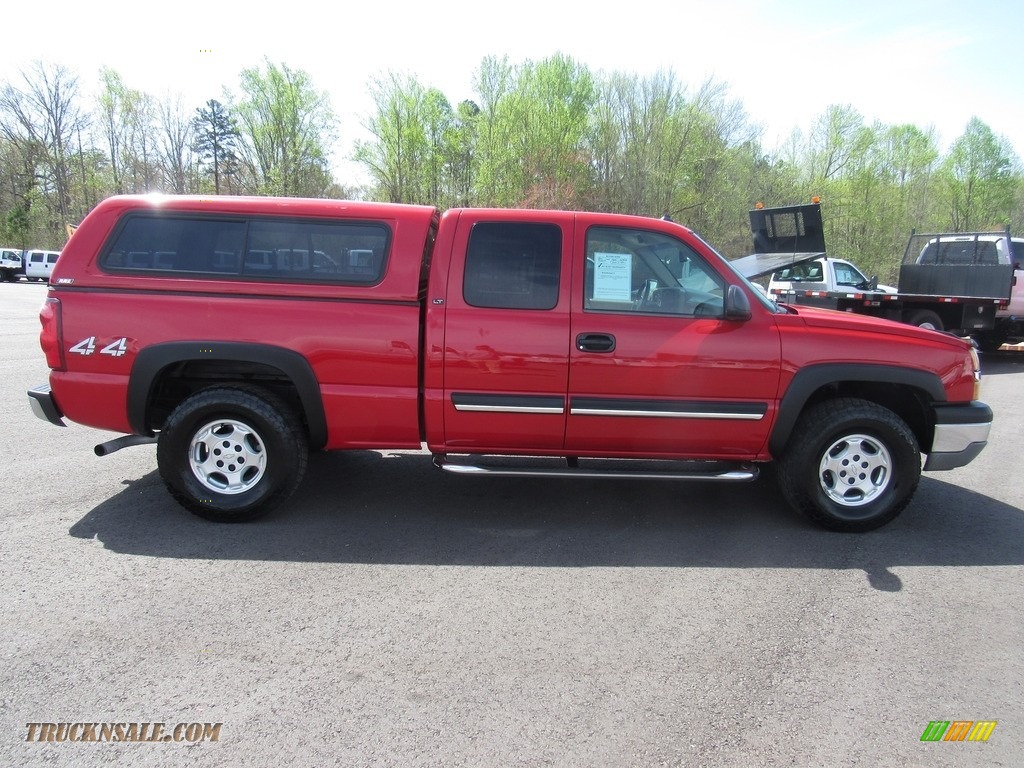 2003 Silverado 1500 LT Extended Cab 4x4 - Victory Red / Tan photo #6