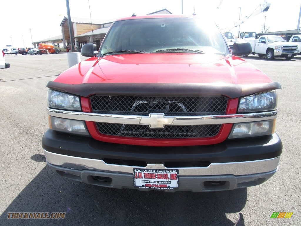2003 Silverado 1500 LT Extended Cab 4x4 - Victory Red / Tan photo #8