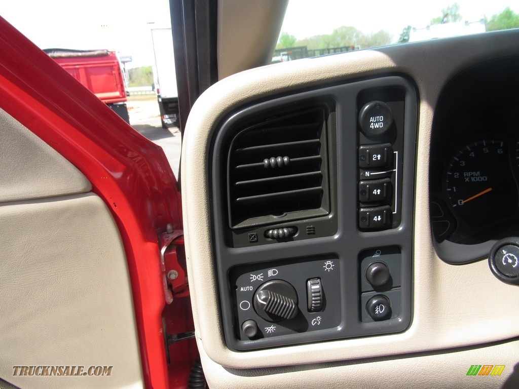 2003 Silverado 1500 LT Extended Cab 4x4 - Victory Red / Tan photo #14