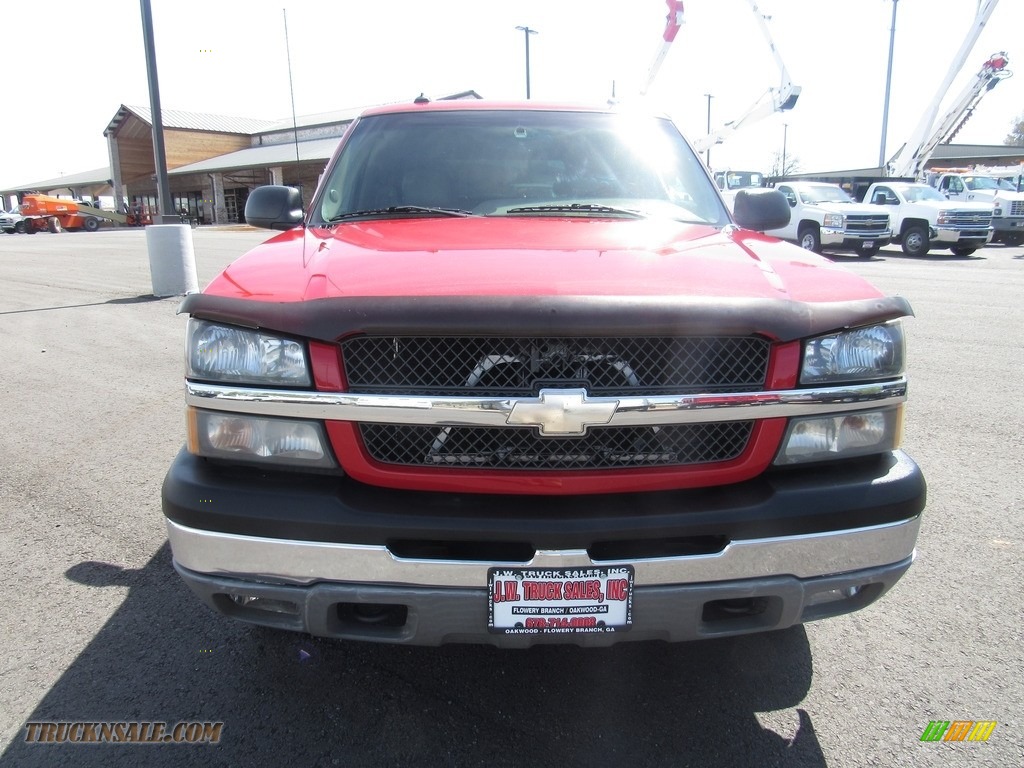 2003 Silverado 1500 LT Extended Cab 4x4 - Victory Red / Tan photo #36