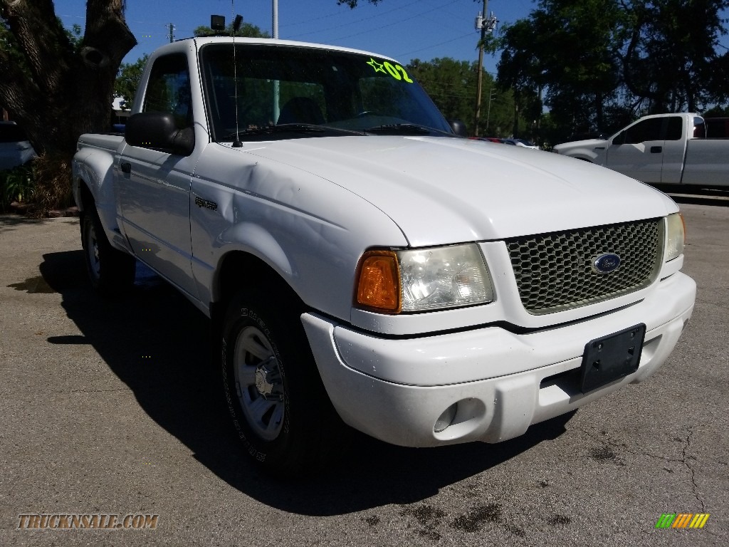 Oxford White / Medium Prairie Tan Ford Ranger Edge Regular Cab