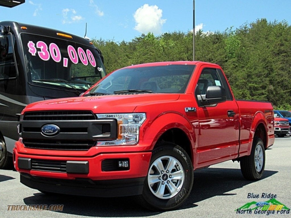 Race Red / Earth Gray Ford F150 XL Regular Cab