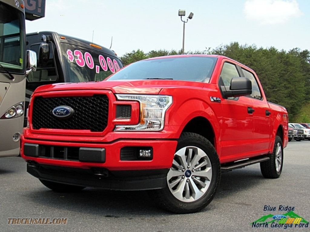 Race Red / Earth Gray Ford F150 STX SuperCrew 4x4