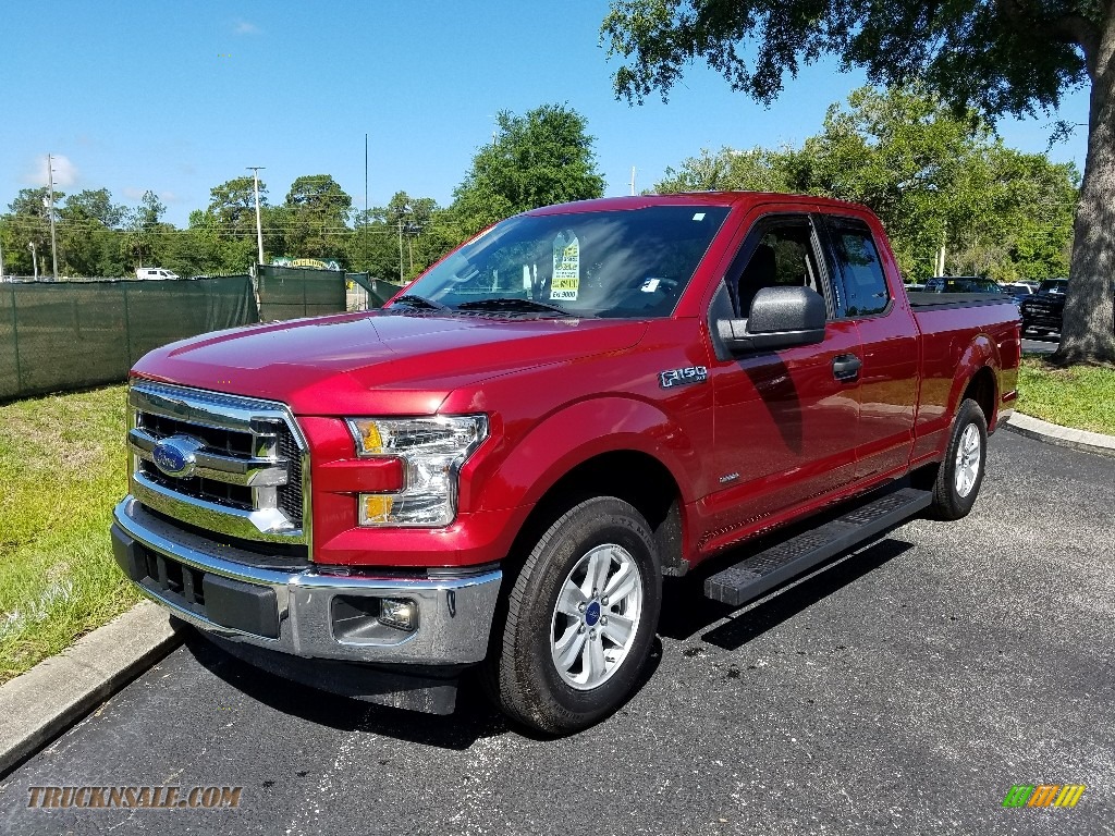Ruby Red / Earth Gray Ford F150 XLT SuperCab