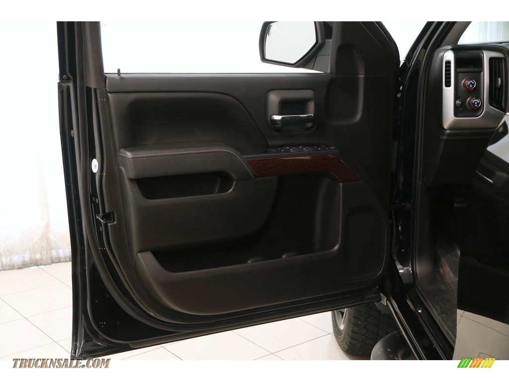 2015 Sierra 1500 SLE Double Cab 4x4 - Onyx Black / Jet Black photo #4