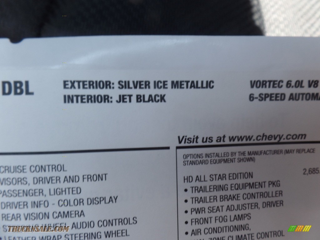 2018 Silverado 2500HD LT Double Cab 4x4 - Silver Ice Metallic / Jet Black photo #43