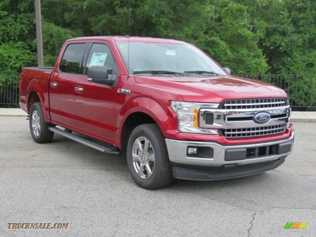 2018 F150 XLT SuperCrew - Ruby Red / Earth Gray photo #1