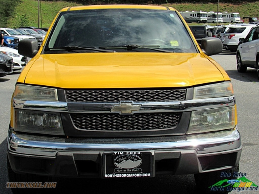 2005 Colorado Extended Cab - Yellow / Very Dark Pewter photo #8