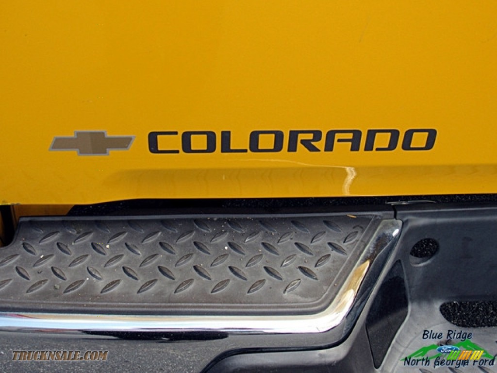 2005 Colorado Extended Cab - Yellow / Very Dark Pewter photo #29