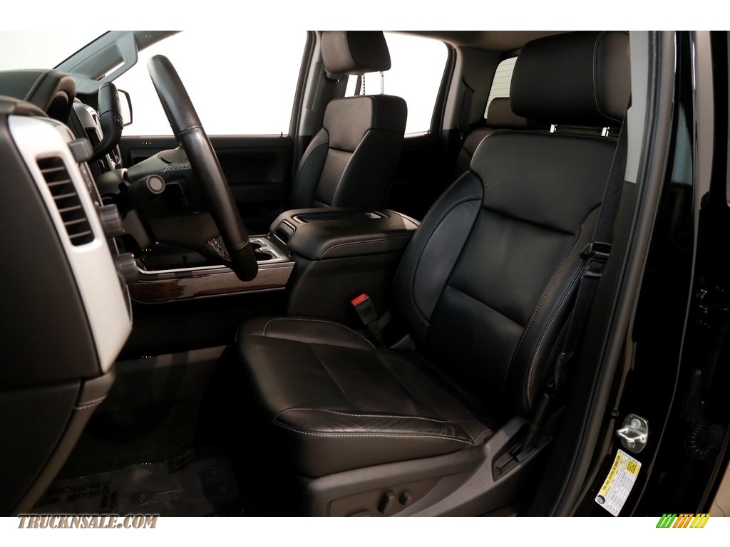 2015 Sierra 1500 SLT Double Cab 4x4 - Onyx Black / Jet Black photo #6